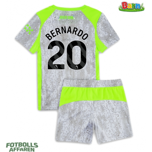 Manchester City Bernardo Silva #20 Tredjeställ Barn 2025-26 Kortärmad (+ Korta byxor)
